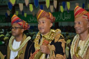 Men in traditional wedding attire